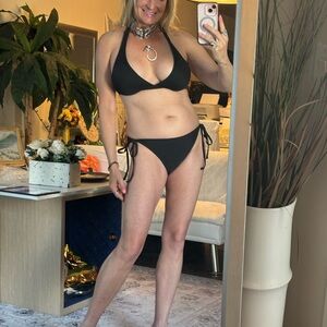 Black Triangle Bikini Set